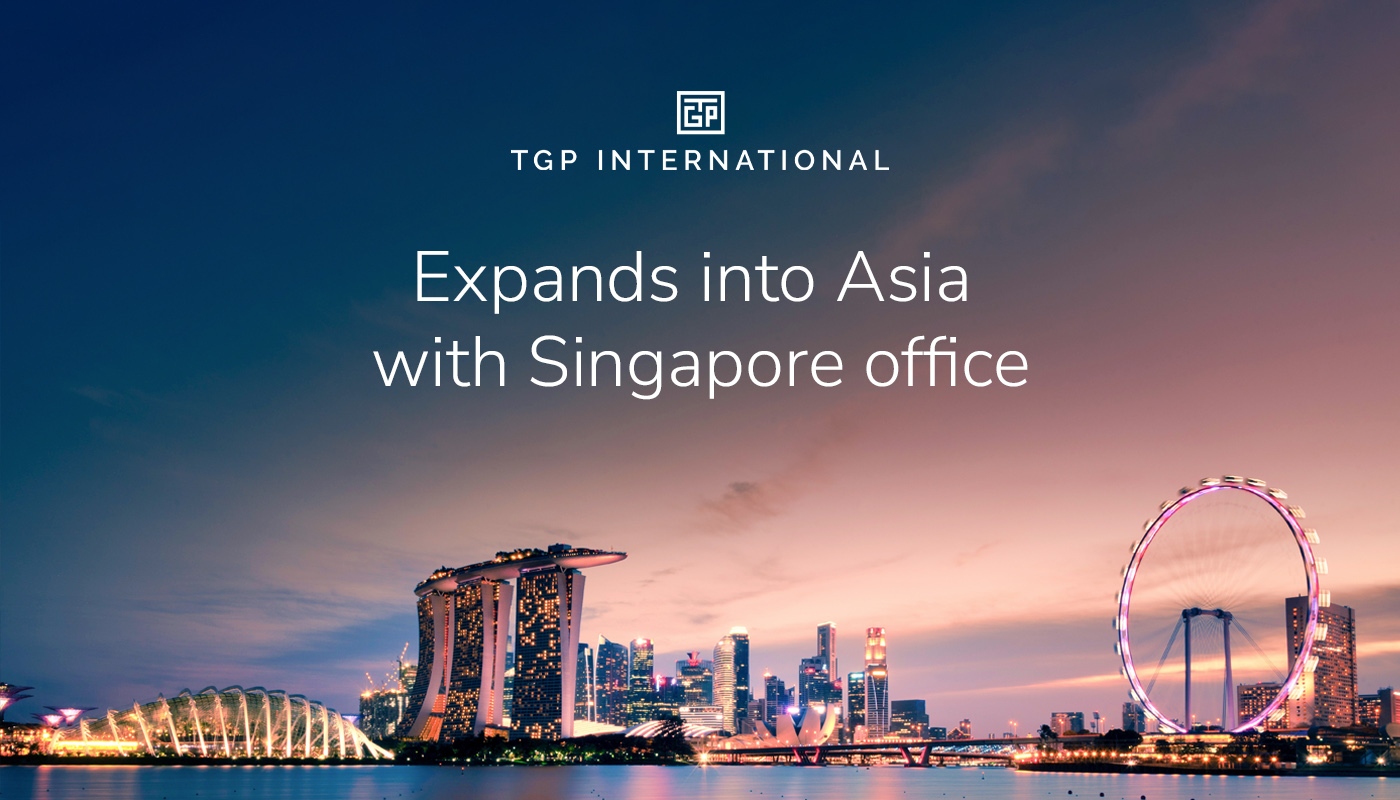 TGP International expands into Asia with new Singapore office