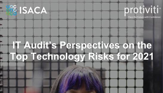 The top technology risks according to audit and risk leaders
