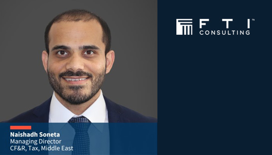 Naishadh Soneta joins Tax Advisory practice of FTI Consulting