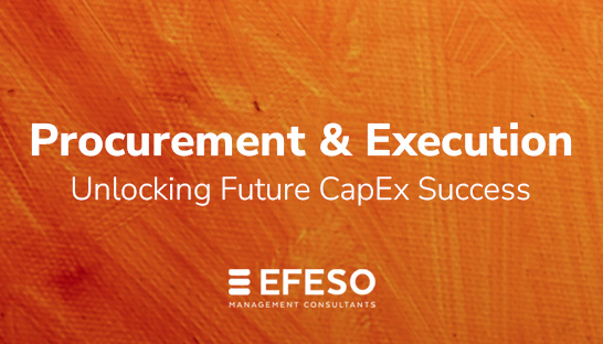Businesses see procurement and execution as key to future capital expenditure success