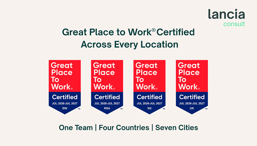 Lancia Consult named Great Place to Work in UK, Singapore, Indonesia and South Africa